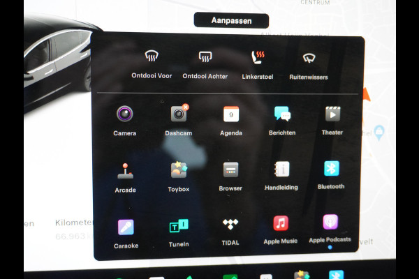 Tesla Model 3 SR+60kWh 326PK AutoPilot FSD-v.b Premium-Luidsprekers Leer PanoDak Adaptive cruise 18" Camera's Elektr.-Stuur+Stoelen+Spiegels+G Ecc Navigatiesysteem full map LED-a+v Comfortstoel(en) ACC Dual-ECC DAB Voorverwarmen interieur via App Keyless via Telefoonsleutel One-Pedal-Drive Orig. nlse auto  1e eigenaar Slechts 1584kg (Lichtste Tesla)