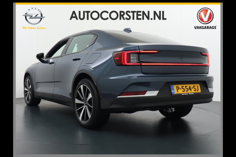 Polestar 2 LEDER Pano-dak Apple Carplay Android Camera Park Assist PDC-a+v Adaptive-LED-Pixel Navi Ecc Keyless Stuur+Stoelverwarmd-v+a +Ele Connected-Drive Google Youtube WiFi-vb Single Motor Bluetooth Connected Verkeersbord detectie Rijstrooksensor met correctie Warmtepomp 1.500 Kg Trekvermogen Orig.NLse auto 55.000 nieuw!