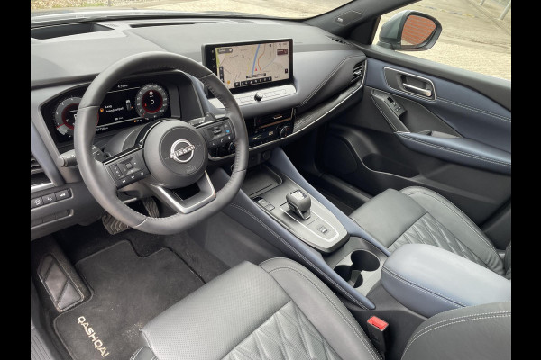 Nissan QASHQAI 1.3 MHEV DIG-T 158pk Xtronic Tekna+ | Navigatie | Apple Carplay/Android Auto | Parkeersensoren | 360 camera | Adaptive cruise control | Elektrisch panoramadak | Head-up Display | Blind Spot Assist | Elektrische achterklep | Elektrische bestuurderstoel | Stoel-en stuurverwarming | Ledverlichting | Climate Control