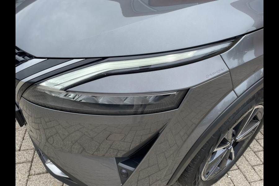 Nissan QASHQAI 1.3 MHEV DIG-T 158pk Xtronic Tekna+ | Navigatie | Apple Carplay/Android Auto | Parkeersensoren | 360 camera | Adaptive cruise control | Elektrisch panoramadak | Head-up Display | Blind Spot Assist | Elektrische achterklep | Elektrische bestuurderstoel | Stoel-en stuurverwarming | Ledverlichting | Climate Control