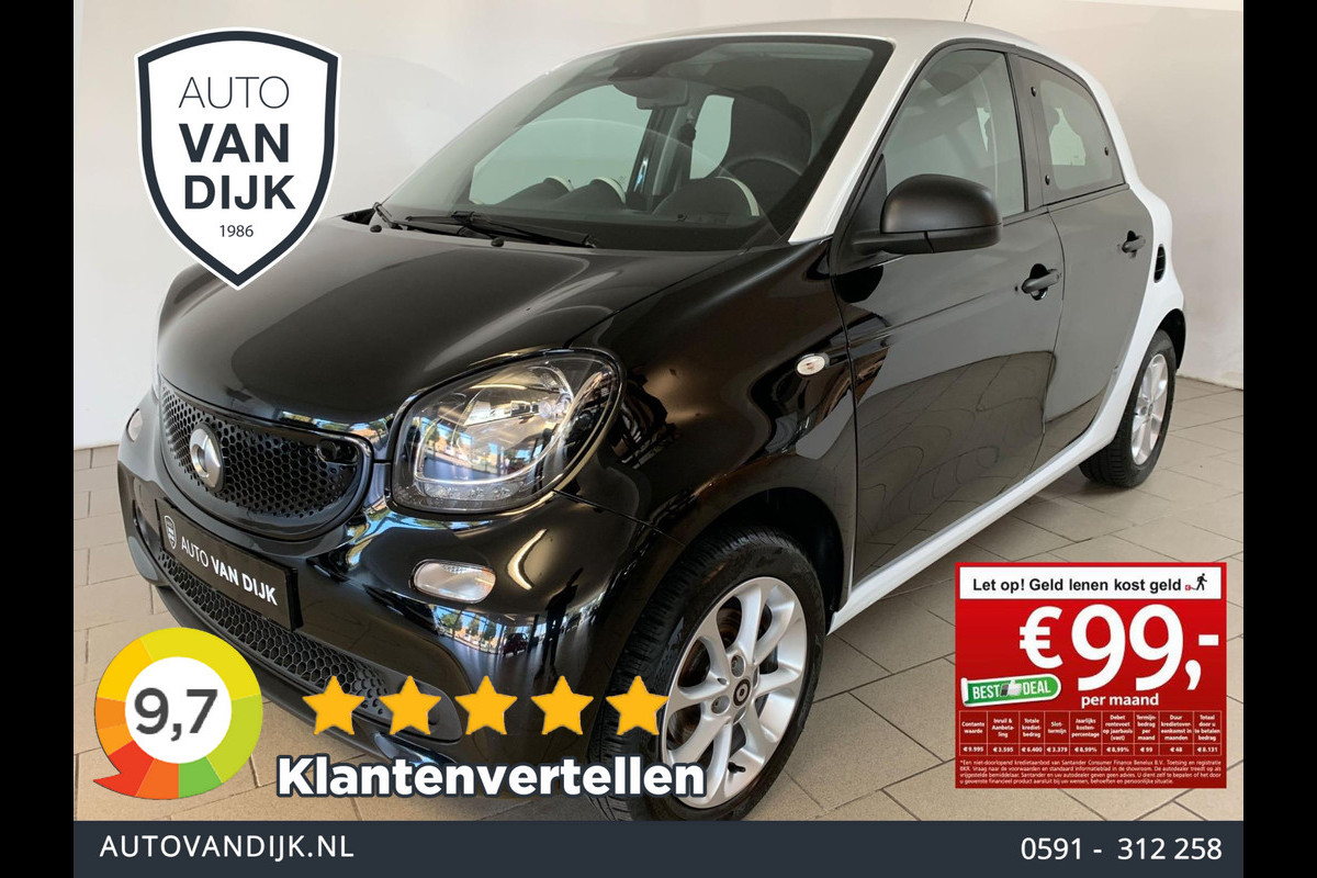 Smart Forfour 1.0 Business Solution AIRCO CLIMA CRUISE METALLIC LAK LAGE KM STAND NIEUWSTAAT