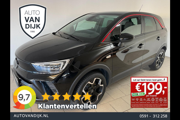 Opel Crossland 1.2 Turbo AIRCO NAVI CRUISE BLUETOOTH STOELVERW STUURVERW VELGEN RODE ACCENTEN VELGEN NIEUWSTAAT