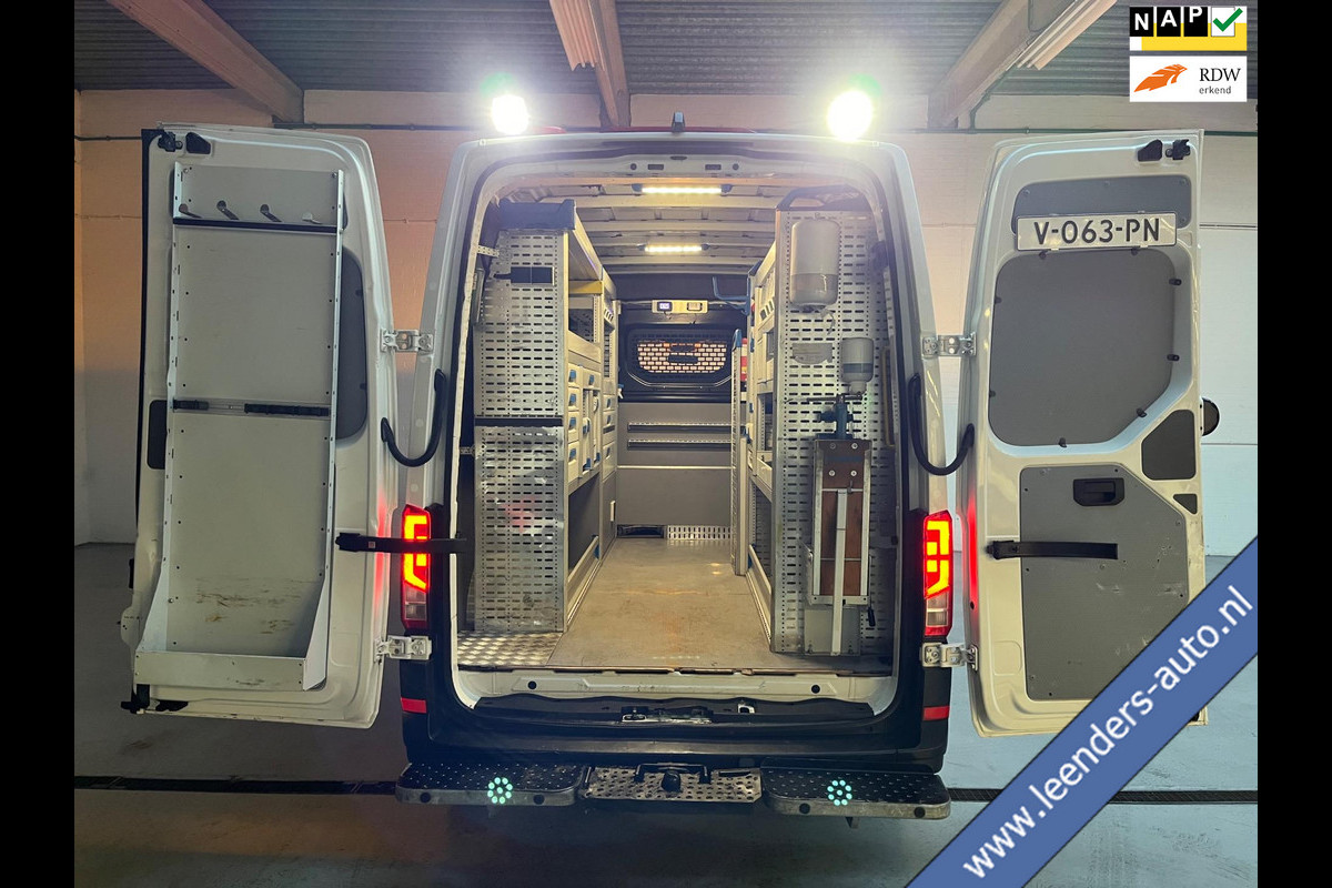 Volkswagen Crafter SERVICEWAGEN 35 2.0 TDI 140PK euro6 L3H3 (oude L2H2) V230 OMVORMER SORTIMO STANDKACHEL TREKHAAK RIJKLAARPRIJS