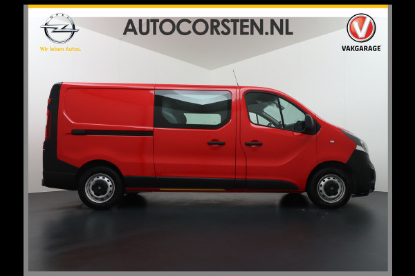 Opel Vivaro D126PK 5pers. Dubbele Cabine L2H1 Navi Camera PDC Airco Cruise Controle Trekhaak DAB MultiMedia DC Betonplex Schuifdeur Wand+Raa Regensensor Elektr.Spiegels+Verwarmd Centr. Vergrendeling Elektr.Ramen Led Mistlampen EURO6 Elegance Pakket Audio Pakket Navigatie Pakket Parkeer Pakket Orig.NLse auto 1e eigenaar 2.000kg trekvermogen