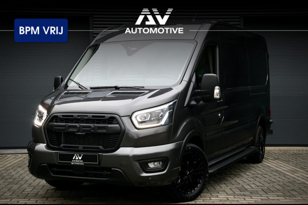 Ford Transit 350 2.0 TDCI L3H2 165PK AUT Limited | BPM VRIJ | L+R Schuifdeur | 360 Camera | ACC | Navigatie | Bi-Xenon | Lane assist | BLIS | CarPlay | Trekhaak | 3-Zitter| Facelift model MY2025