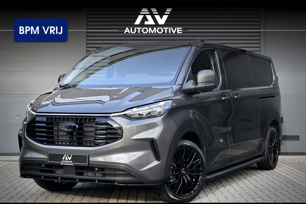 Ford Transit Custom 320 2.0 TDCI 170PK L2H1 AUT | ACC | Blind Spot | Camera | Lane Assist | Stoelverwarming | CarPlay | L+R Schuifdeur | Navigatie | Raptor Edition | Trekhaak | 3-Zitter