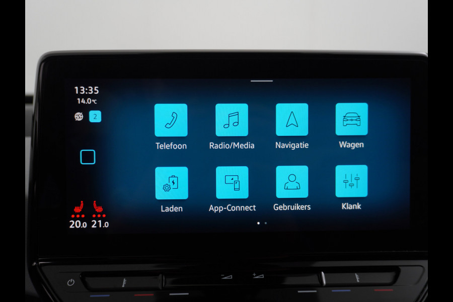 Volkswagen ID.3 AUT. 204pk 58kWh Adap.Cruise Apple Carplay Android Mirror Link 19" Matrix led IQ-.Drive Auto-Pilot Navi-discover-Pro Ecc Camera  Vermoeidheids herkenning Rijstrooksensor Bluetooth Keyless DAB Pdc Usb 19''LM Achteropkomend verkeer waarschuwing Orig.NLse Auto Dealer-Onderhouden 43.000 nieuw!