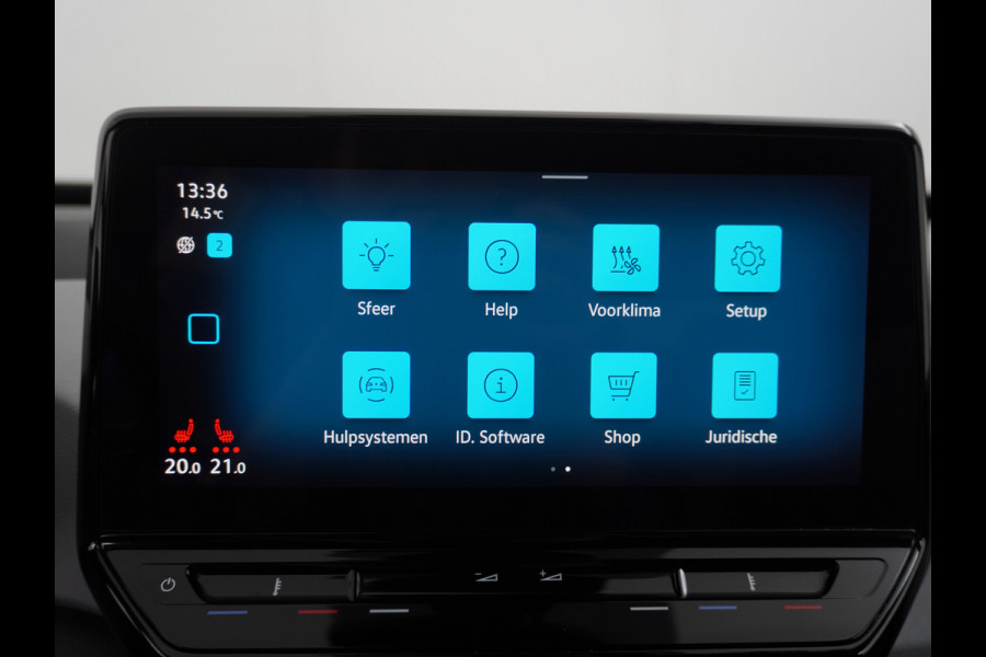 Volkswagen ID.3 AUT. 204pk 58kWh Adap.Cruise Apple Carplay Android Mirror Link 19" Matrix led IQ-.Drive Auto-Pilot Navi-discover-Pro Ecc Camera  Vermoeidheids herkenning Rijstrooksensor Bluetooth Keyless DAB Pdc Usb 19''LM Achteropkomend verkeer waarschuwing Orig.NLse Auto Dealer-Onderhouden 43.000 nieuw!