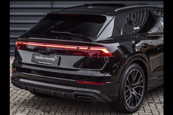 Audi Q8 55TFSI e QUATTRO PRO LINE S COMPETITION | S-SEATS | PANORAMADAK | 4 WIEL BESTURING | B&O SOUND | HEAD-UP | LUCHTVERING | DAB+ |