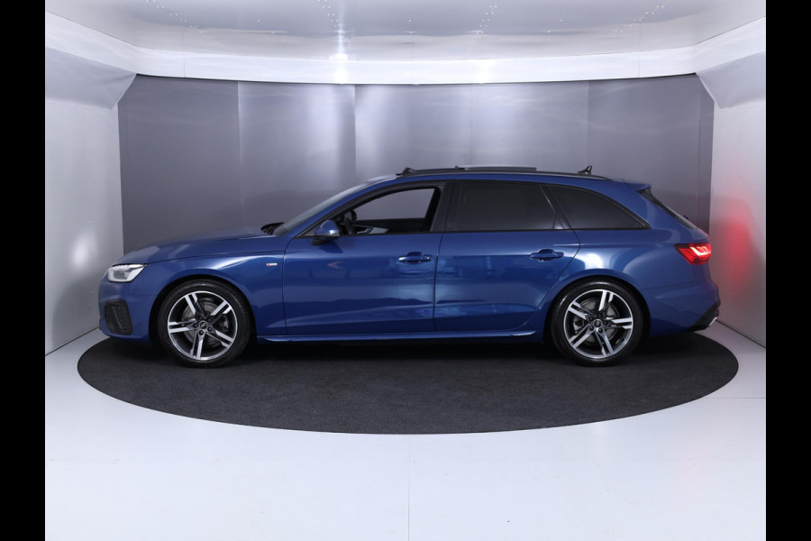 Audi A4 Avant 35 TFSI S edition Competition 150 pk S-tronic | Verlengde garantie | Navigatie | Panoramadak |Parkeersensoren | Achteruitrijcamera | Stoelverwarming | S-Line |