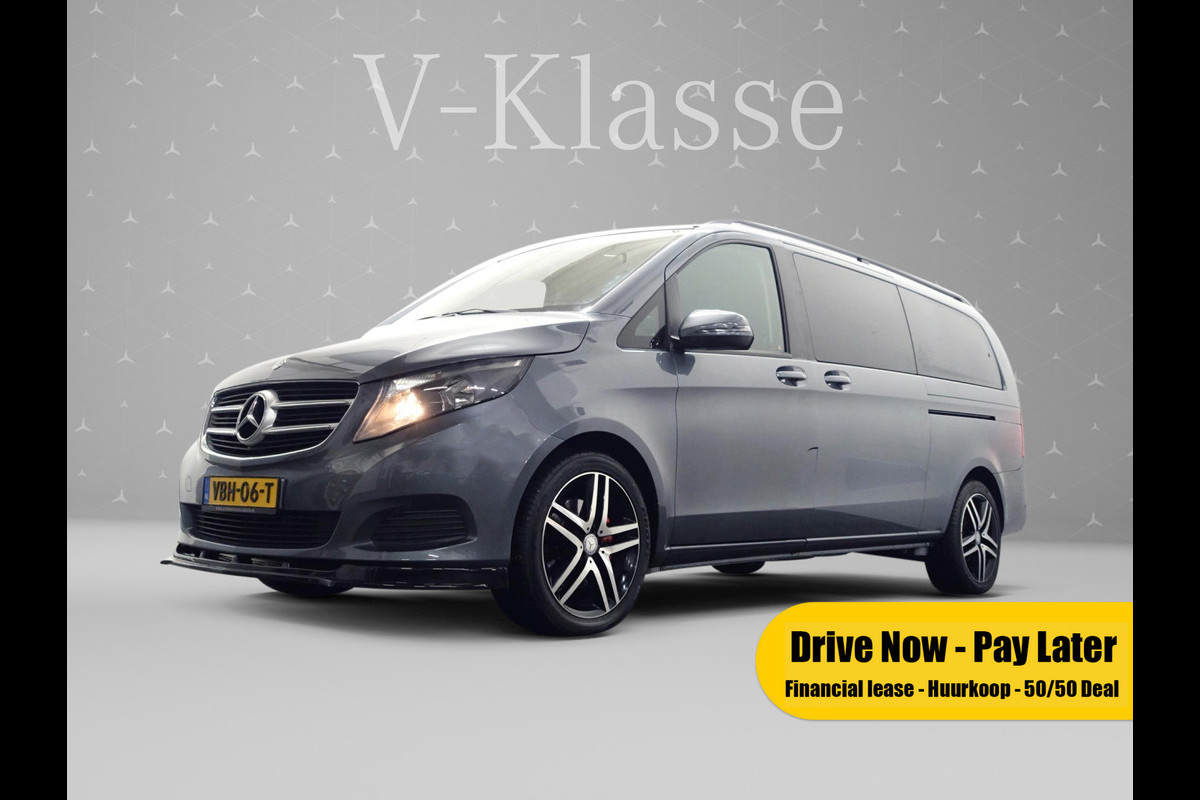 Mercedes-Benz V-Klasse 220d Extra Lang Dubbel Cabine Avantgarde- 2x Schuifdeur I Leder I  Navi I  Clima I  LMV