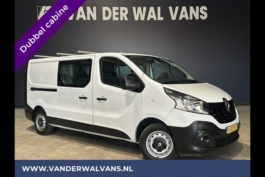 Renault Trafic 1.6 dCi 126pk L2H1 Dubbele Cabine Euro6 Airco | Navigatie | Camera | Cruisecontrol Parkeersensoren, Dakdragers, 5-Zits