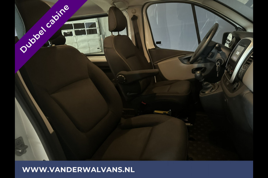 Renault Trafic 1.6 dCi 126pk L2H1 Dubbele Cabine Euro6 Airco | Navigatie | Camera | Cruisecontrol Parkeersensoren, Dakdragers, 5-Zits