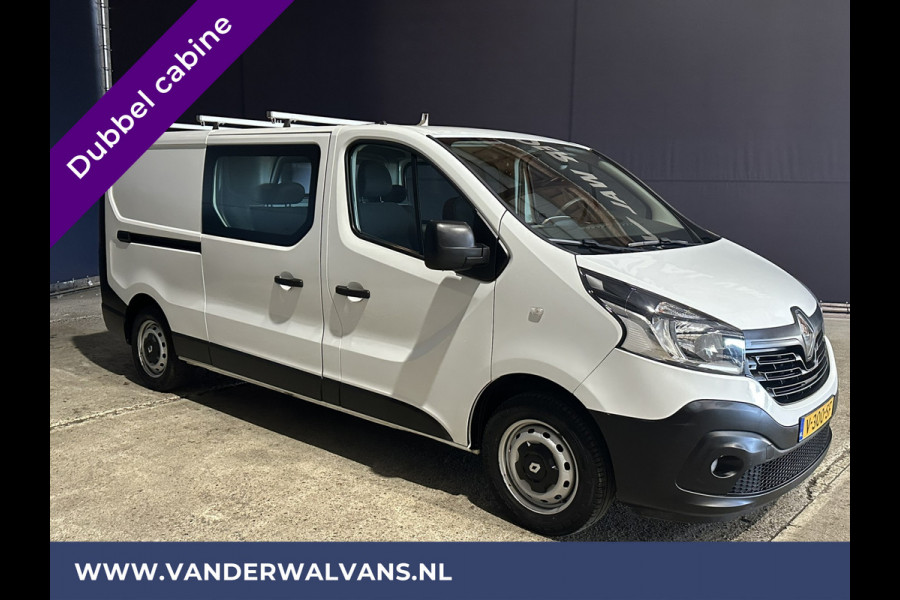 Renault Trafic 1.6 dCi 126pk L2H1 Dubbele Cabine Euro6 Airco | Navigatie | Camera | Cruisecontrol Parkeersensoren, Dakdragers, 5-Zits