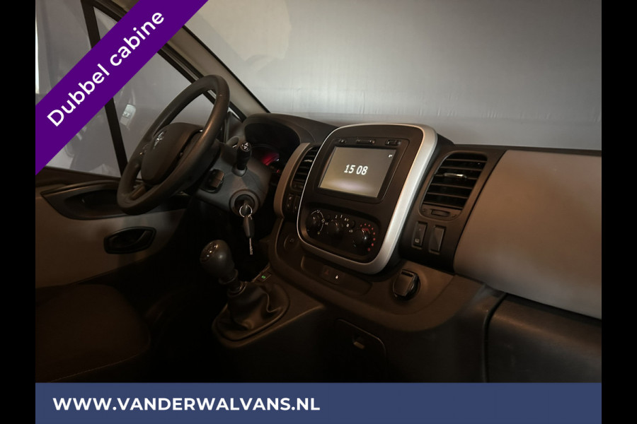 Renault Trafic 1.6 dCi 126pk L2H1 Dubbele Cabine Euro6 Airco | Navigatie | Camera | Cruisecontrol Parkeersensoren, Dakdragers, 5-Zits