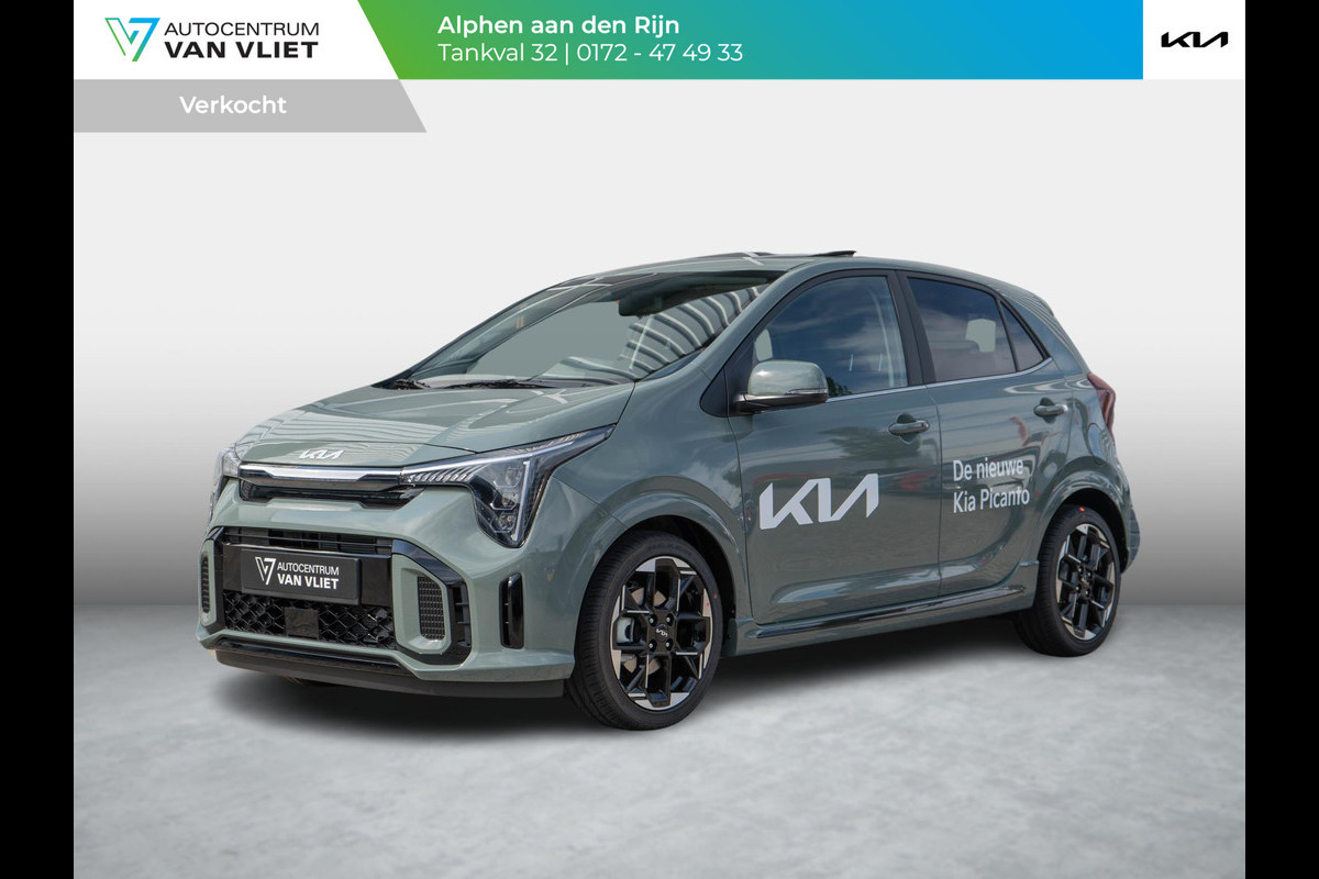 Kia Picanto 1.0 DPI GT-Line | Bestelbaar | Snel leverbaar | Schuif/kantel dak | Stoel/stuur verwarming | Parkeersensoren achter |