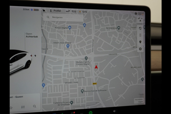 Tesla Model 3 SR+60kWh 326PK AutoPilot FSD-v.b Premium-Luidsprekers Leer PanoDak Adaptive cruise 18" Camera's Elektr.-Stuur+Stoelen+Spiegels+G Ecc Navigatiesysteem full map LED-a+v Comfortstoel(en) ACC Dual-ECC DAB Voorverwarmen interieur via App Keyless via Telefoonsleutel One-Pedal-Drive Orig. nlse auto  1e eigenaar Slechts 1584kg (Lichtste Tesla)