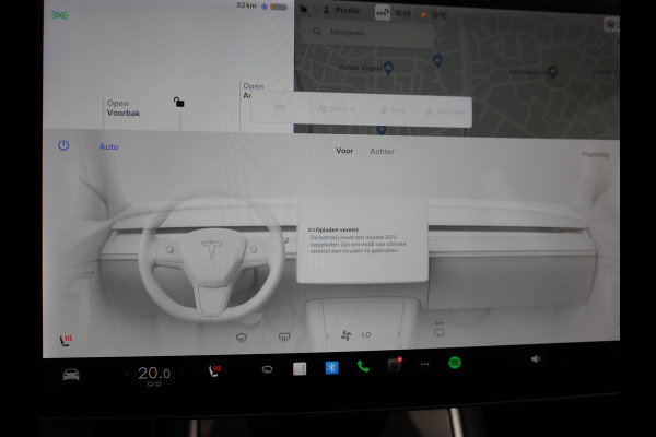 Tesla Model 3 SR+60kWh 326PK AutoPilot FSD-v.b Premium-Luidsprekers Leer PanoDak Adaptive cruise 18" Camera's Elektr.-Stuur+Stoelen+Spiegels+G Ecc Navigatiesysteem full map LED-a+v Comfortstoel(en) ACC Dual-ECC DAB Voorverwarmen interieur via App Keyless via Telefoonsleutel One-Pedal-Drive Orig. nlse auto  1e eigenaar Slechts 1584kg (Lichtste Tesla)