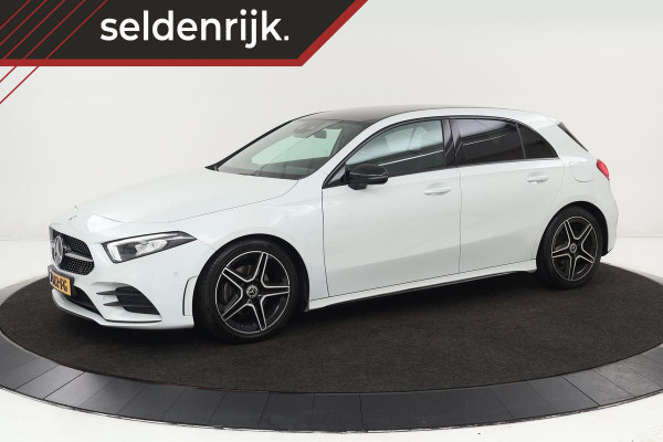 Mercedes-Benz A-Klasse 160 AMG Night | Stoelverwarming | Carplay | Camera | Leder/Alcantara | Widescreen | Navigatie | Full LED | Sportstoelen | Park Assist