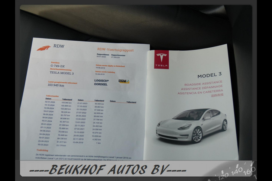 Tesla Model 3 Long Range AWD 75 kWh Autopilot 3 Pano 19inch