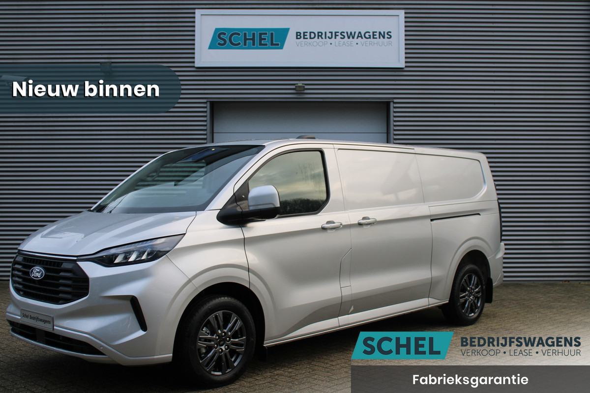 Ford Transit Custom 320 2.0 TDCI L2H1 Limited 150pk - 2x Schuifdeur - Adaptive Cruise - Verwarmd stuur - Blind spot - Navigatie - Camera - Draadloos