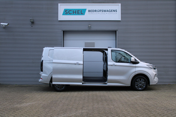 Ford Transit Custom 320 2.0 TDCI L2H1 Limited 150pk - 2x Schuifdeur - Adaptive Cruise - Verwarmd stuur - Blind spot - Navigatie - Camera - Draadloos