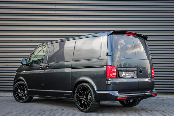 Volkswagen Transporter 2.0 TDI L1H1 4Motion Highline 199PK BLEU METALLIC / LEDEREN BEKLEDING / VERLAGING / NAVIGATIE / 3-ZITS