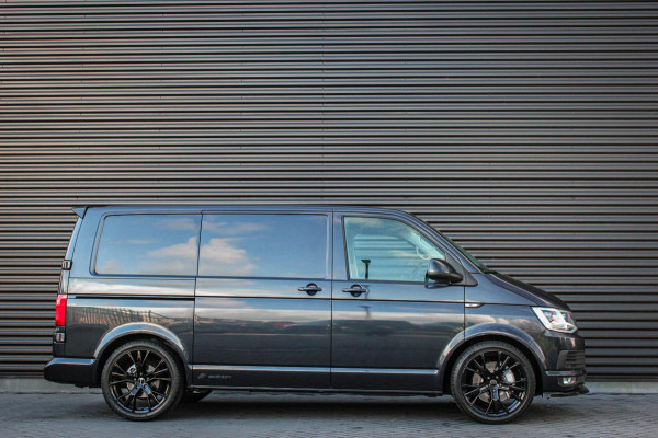 Volkswagen Transporter 2.0 TDI L1H1 4Motion Highline 199PK BLEU METALLIC / LEDEREN BEKLEDING / VERLAGING / NAVIGATIE / 3-ZITS