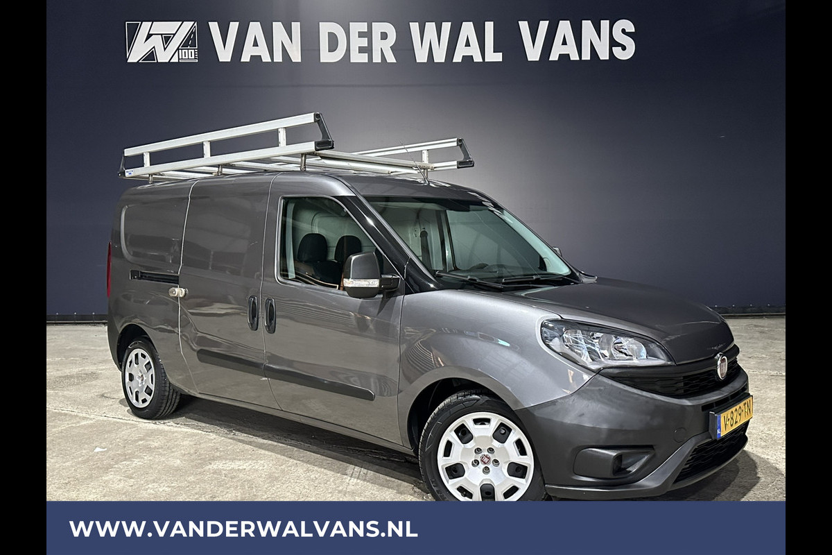 Fiat Dobló Cargo 1.6 MJ 105pk L2H1 Euro6 Airco | 3-zits | Trekhaak | Navigatie| Camera | Imperiaal | Cruisecontrol Parkeersensoren, Bijrijdersbank