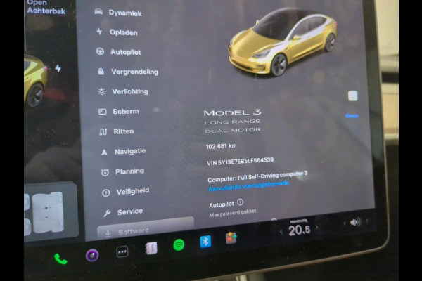 Tesla Model 3 Long Range AWD 75 kWh 441PK Autopilot+Full Self Driving 3 Panoramadak Leder PDC VA Camera Navigatie 441 pk