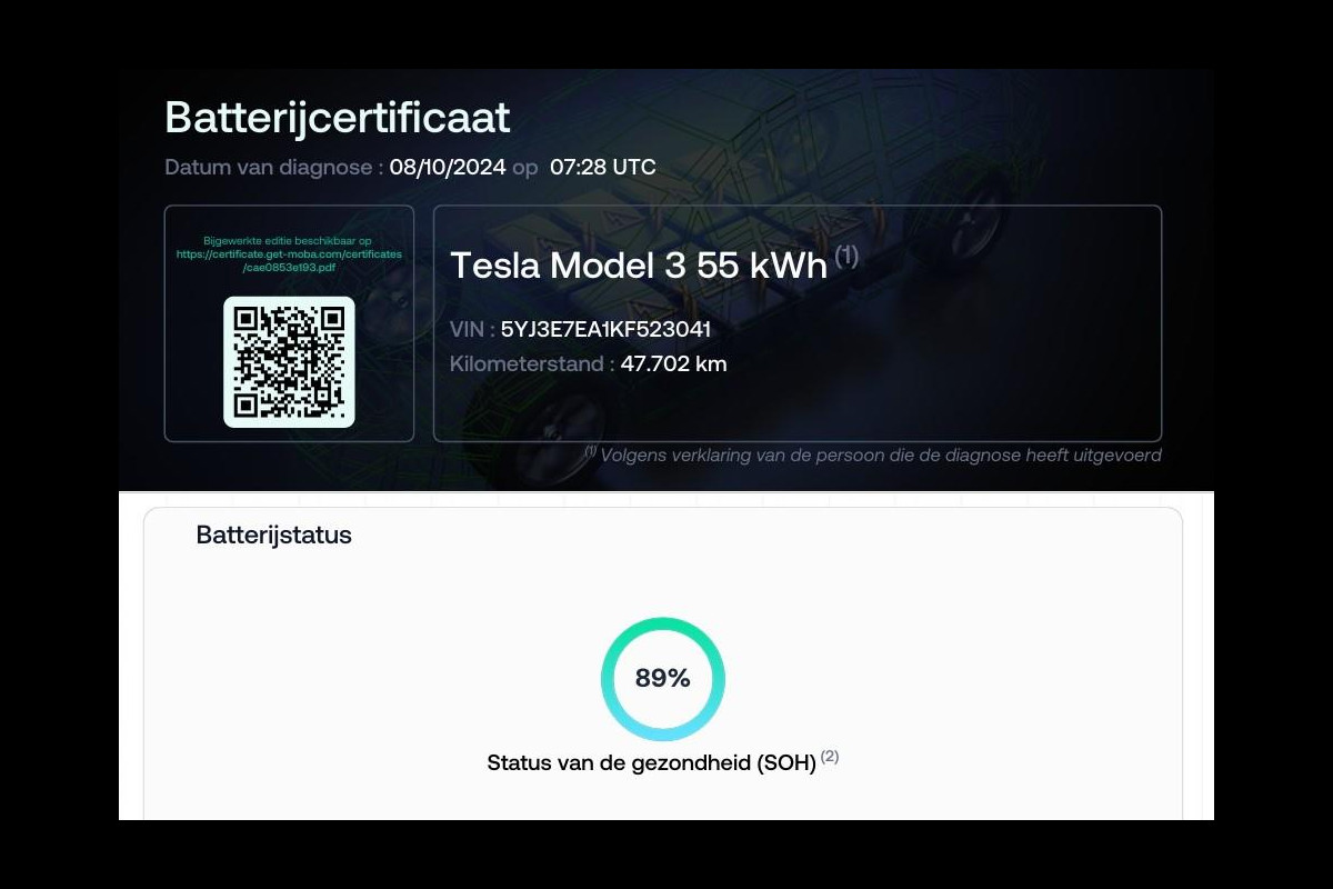 Tesla Model 3 Standard RWD Plus 60 kWh 89% SOH Autopilot Dealer Onderhouden