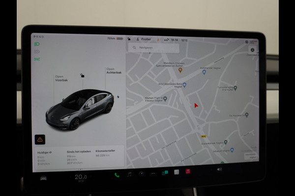 Tesla Model 3 Performance AWD 513pk 0-100 3,4 sec. 20" FSD-vb. AutoPilot Carbon Spoiler Premium-HiFi Pano.dak Camera Leer Adaptive-Cruise+Stop 4wd Rode Remklauwen Carbon-Spoiler Premium Audio Veel grip door 4WD vierwielaandrijving.  Origineel Nederlandse auto ! 1e eigenaar 67000 nieuw