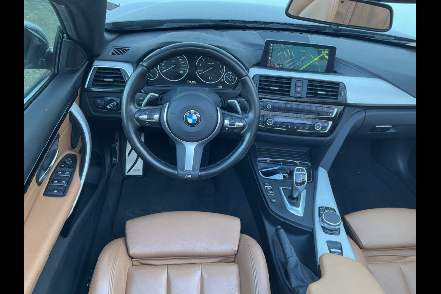 BMW 4 Serie Cabrio 430i 252pk xDrive M-Sport Leer+Sportzetels Stoelverw Xenon High Executive