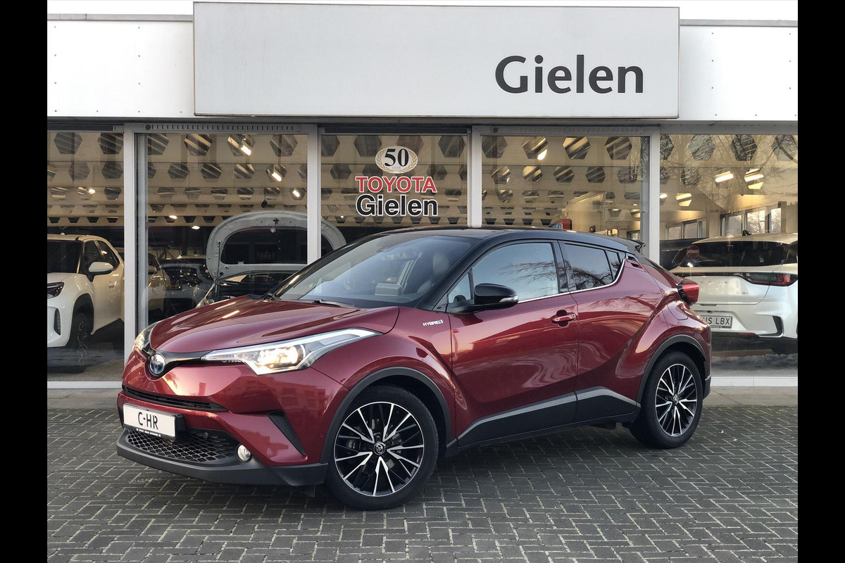 Toyota C-HR 1.8 Hybrid Style Bi-Tone | Leer, JBL, Trekhaak, Navigatie, Dodehoekherkenning, Stoelverwarming, Parkeersensoren