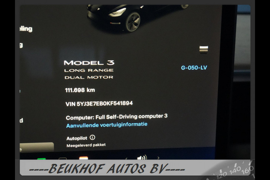 Tesla Model 3 Long Range AWD 75 kWh Leer Camera Navi Xenon