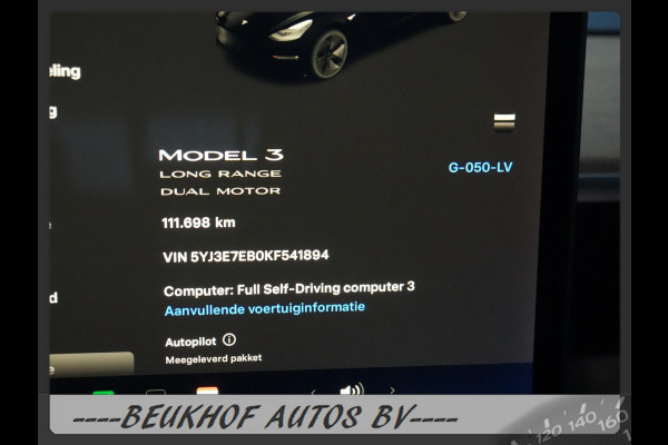 Tesla Model 3 Long Range AWD 75 kWh Leer Camera Navi Xenon