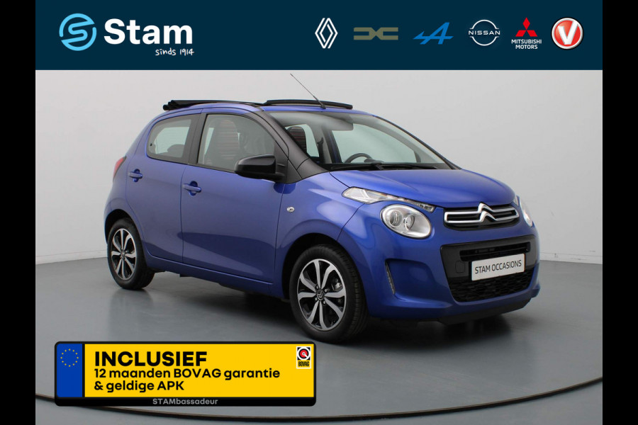 Citroën C1 73pk VTi Airscape Shine Airco | Camera | Carplay | Stoffen vouwdak