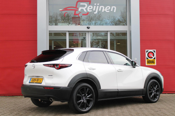 Mazda CX-30 2.0 e-SkyActiv-G M 150PK AUTOMAAT Hybrid HOMURA | HEAD UP DISPLAY | NAVIGATIE | ELEKTRISCHE ACHTERKLEP | DODEHOEK DETECTIE | APPLE CARPLAY/ANDROID AUTO | STOEL VERWARMING | ADAPTIVE CRUISE CONTROL | CLIMATE CONTROL | LICHTMETALEN VELGEN BLACK | GETINTE RUITEN |