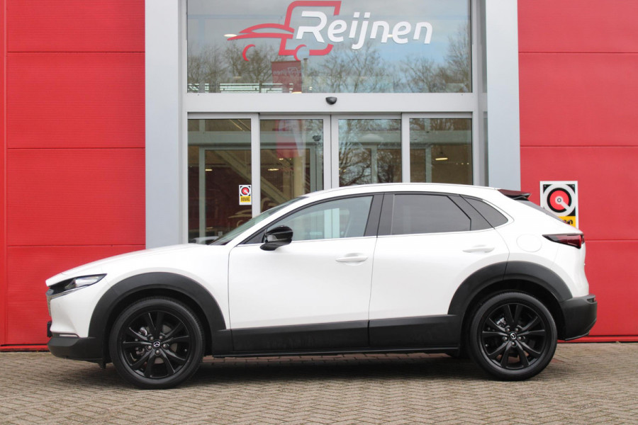 Mazda CX-30 2.0 e-SkyActiv-G M 150PK AUTOMAAT Hybrid HOMURA | HEAD UP DISPLAY | NAVIGATIE | ELEKTRISCHE ACHTERKLEP | DODEHOEK DETECTIE | APPLE CARPLAY/ANDROID AUTO | STOEL VERWARMING | ADAPTIVE CRUISE CONTROL | CLIMATE CONTROL | LICHTMETALEN VELGEN BLACK | GETINTE RUITEN |