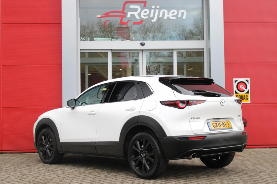 Mazda CX-30 2.0 e-SkyActiv-G M 150PK AUTOMAAT Hybrid HOMURA | HEAD UP DISPLAY | NAVIGATIE | ELEKTRISCHE ACHTERKLEP | DODEHOEK DETECTIE | APPLE CARPLAY/ANDROID AUTO | STOEL VERWARMING | ADAPTIVE CRUISE CONTROL | CLIMATE CONTROL | LICHTMETALEN VELGEN BLACK | GETINTE RUITEN |