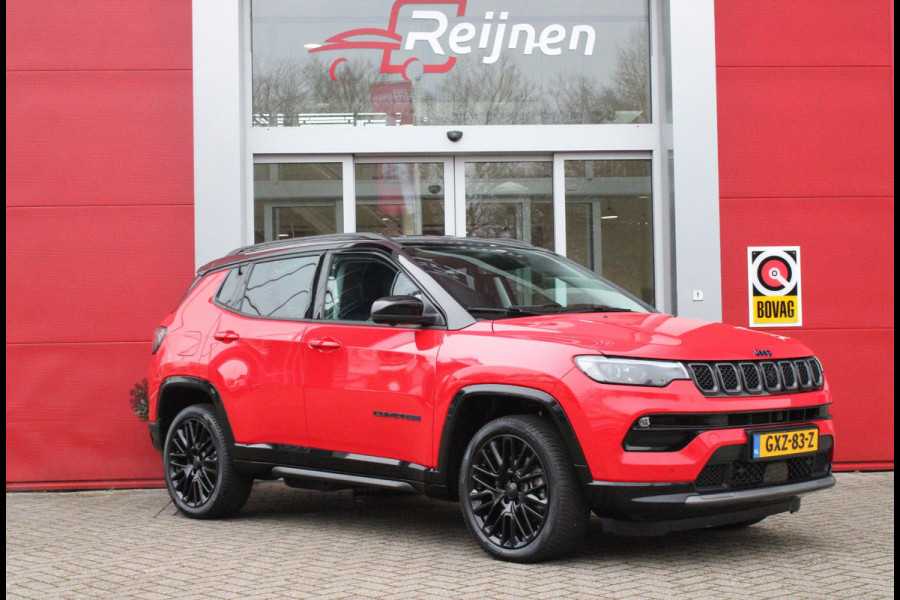 Jeep Compass 4xe SUMMIT 240PK PHEV AUTOMAAT | NAVIGATIE 10,25 "TOUCHSCREEN | APPLE CARPLAY/ANDROID AUTO | 360° CAMERA | DODEHOEK DETECTIE |ALPINE PREMIUM AUDIO | DAB+ RADIO | CLIMATE CONTROL | 19"GLOSS BLACK LICHTMETALEN VELGEN | ADAPTIVE / CRUISE CONTROL | DIGITAAL INSTRUMENTENPANEEL | LEDEREN BEKLEDING | VOORSTOELEN VERWARMD | STUUR VERWARMING ||ELEKTRISCH BEDIENBARE ACHTERKLEP | FULL LED KOPLAMPEN | LED MISTLAMPEN / BOCHTVERLICHTING | KEYLESS ENTRY & START | DRAADLOOS LADEN |