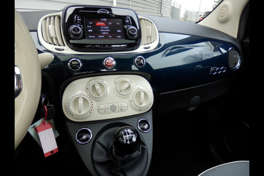 Fiat 500 85pk | Lounge | Navigatie | Cruise ctrl | Panoramadak |