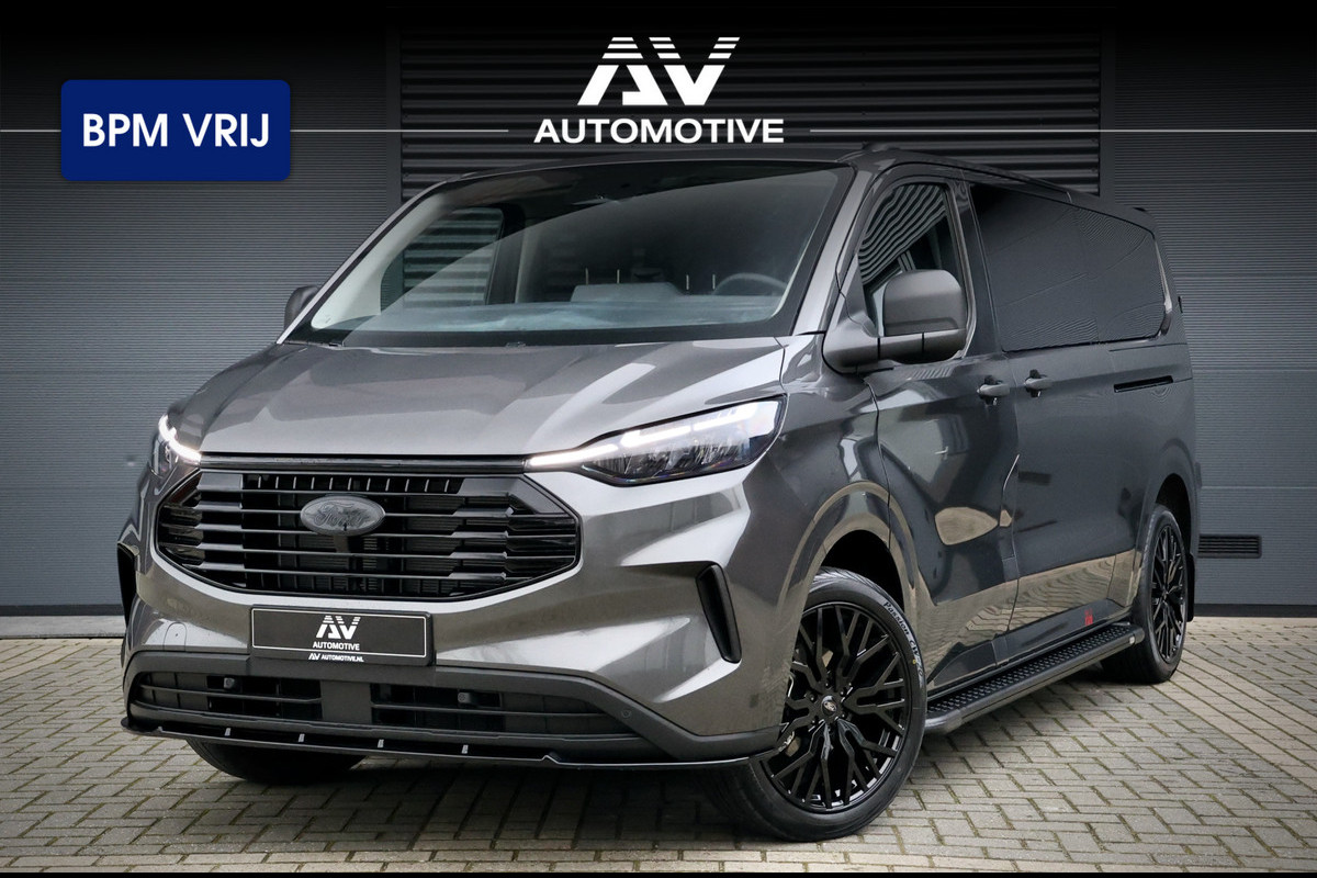 Ford Transit Custom 320 2.0 TDCI 170PK L2H1 Dubbel Cabine DC AUT | BPM VRIJ | L+R Schuifdeur | ACC | Blind Spot | Navigatie | Camera | CarPlay | Lan | Raptor Edition | Trekhaak | 6-Zitter | Verlengde fabrieksgarantie tot 09-2029