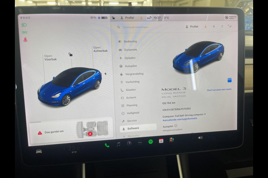 Tesla Model 3 Long Range AWD 75 kWh Dual Motor 19 inch Autopilot