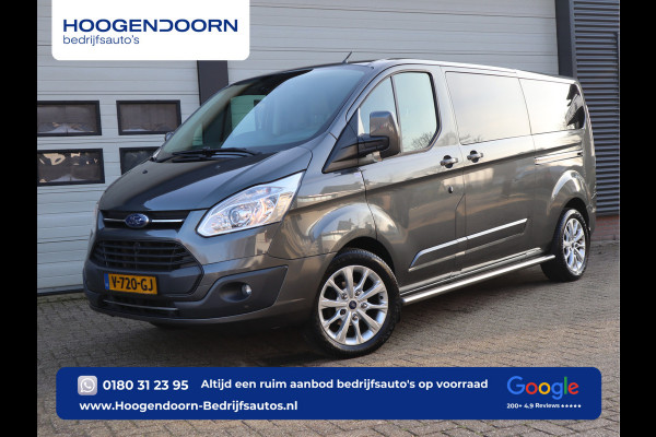 Ford Transit Custom 2.0 TDCI 131pk Automaat DC 5 Pers. - Euro 6 - Camera - Cruise - Trekhaak