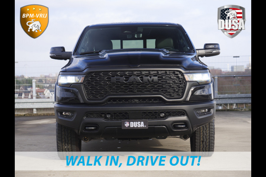 Dodge Ram | 1500 | Rebel | Premium | 4x4 | Crew Cab | 3.0L Twin-turbo I6 | BPM-VRIJ | 14,4 inch Touchscreen | LPG | Harman Kardon | Getoonde accessoires zijn verkrijgbaar tegen meerprijs