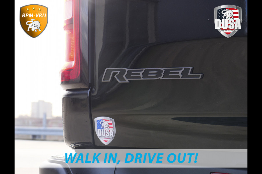 Dodge Ram | 1500 | Rebel | Premium | 4x4 | Crew Cab | 3.0L Twin-turbo I6 | BPM-VRIJ | 14,4 inch Touchscreen | LPG | Harman Kardon | Getoonde accessoires zijn verkrijgbaar tegen meerprijs