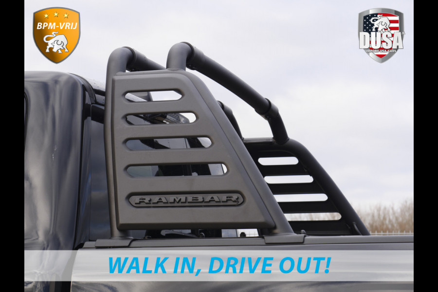 Dodge Ram | 1500 | Rebel | Premium | 4x4 | Crew Cab | 3.0L Twin-turbo I6 | BPM-VRIJ | 14,4 inch Touchscreen | LPG | Harman Kardon | Getoonde accessoires zijn verkrijgbaar tegen meerprijs