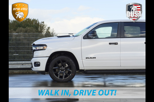 Dodge Ram 1500 | Laramie | Night Edition | 3.0L I6 Hurricane | Crew Cab | 4X4 | LPG | 14,4-inch Touchscreen | Passenger Display | INCL BPM-VOORDEEL Getoonde accessoires zijn verkrijgbaar tegen meerprijs