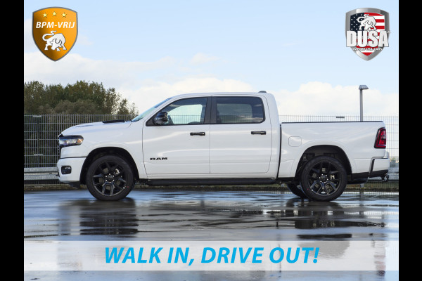 Dodge Ram 1500 | Laramie | Night Edition | 3.0L I6 Hurricane | Crew Cab | 4X4 | LPG | 14,4-inch Touchscreen | Passenger Display | INCL BPM-VOORDEEL Getoonde accessoires zijn verkrijgbaar tegen meerprijs